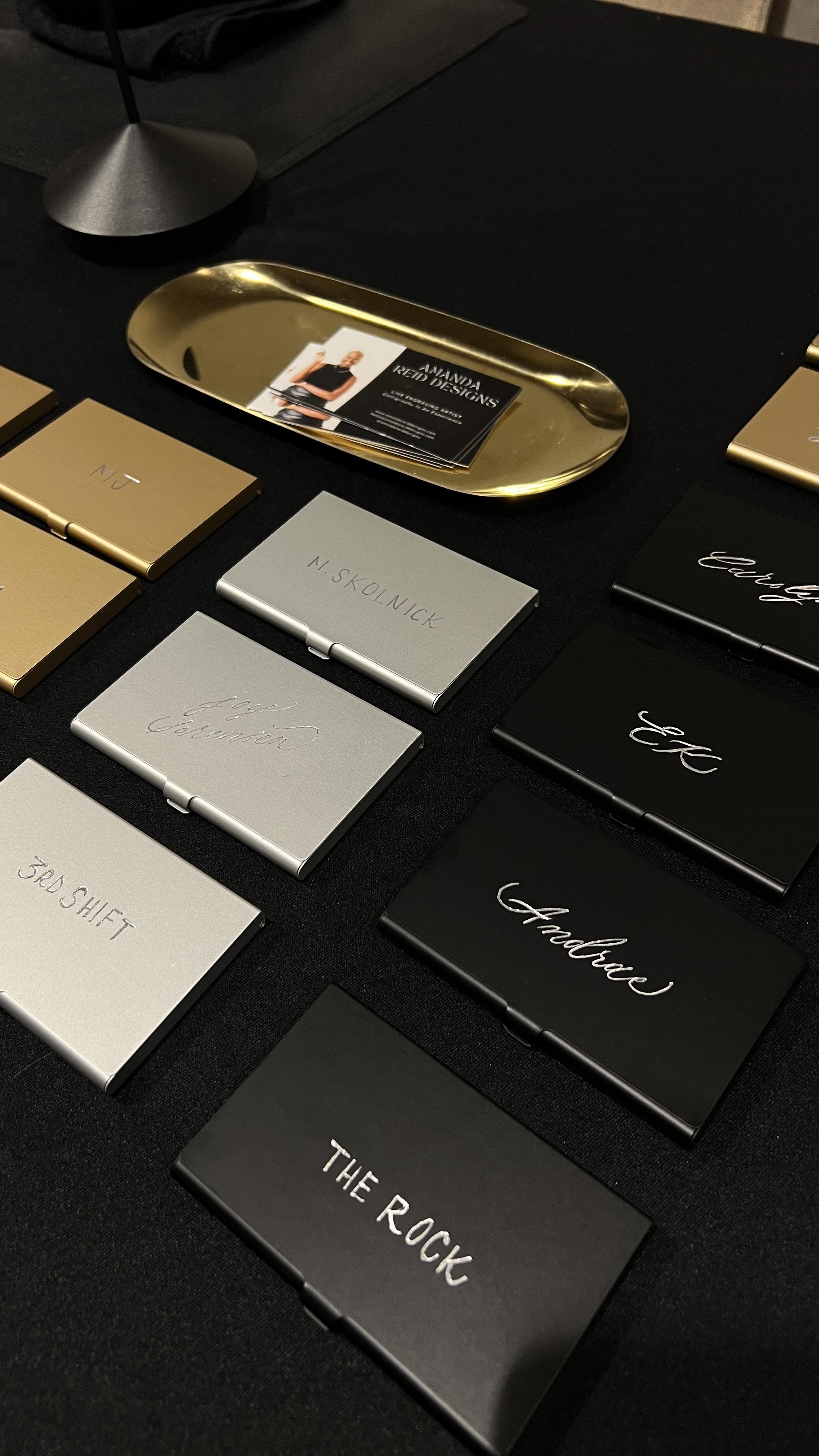 Custom Engraved Business Card Holders - Marquis Houston, TX