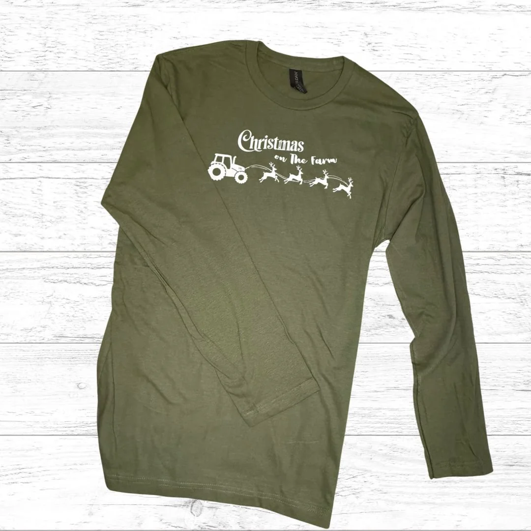 Christmas on The Farm Long Sleeve