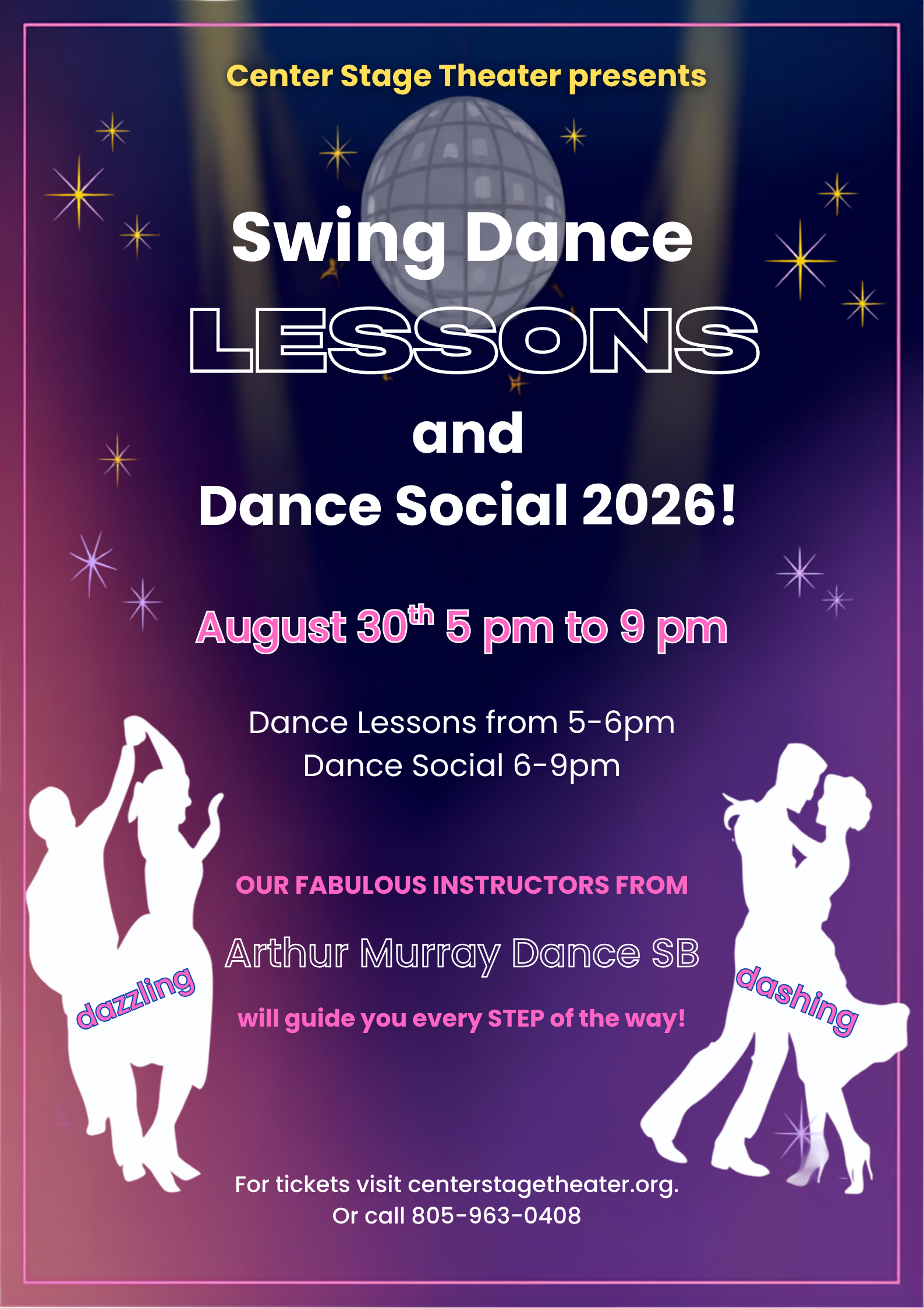 Swing Dance Lessons & Dance Social Summer 2026 