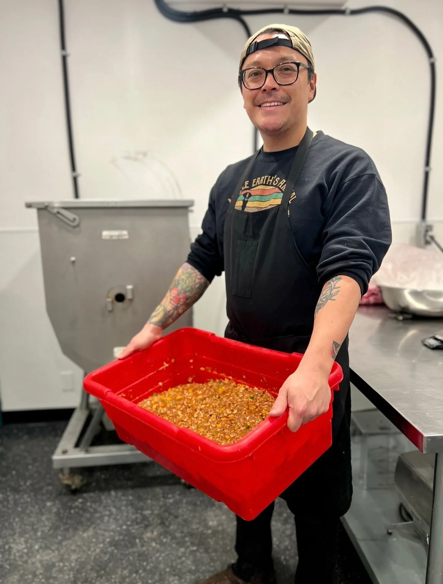 We're almost there! Just a few more tweaks and we'll be rolling out the sausage! Get a sneak peek and smash a few of @jarrett.gauthier's delicious brats at @eatlilwolf this Sunday 🔥