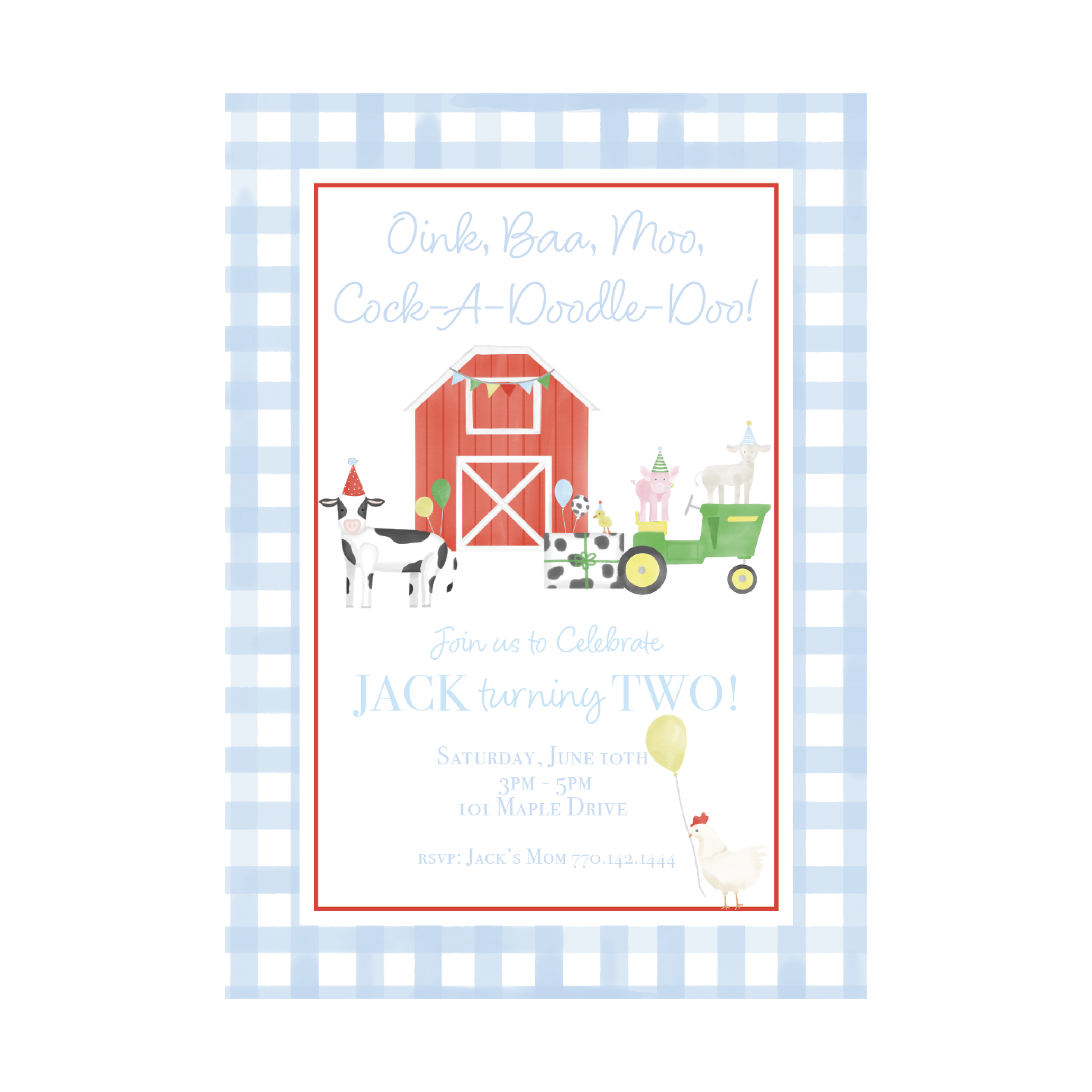 Farm Animals Birthday