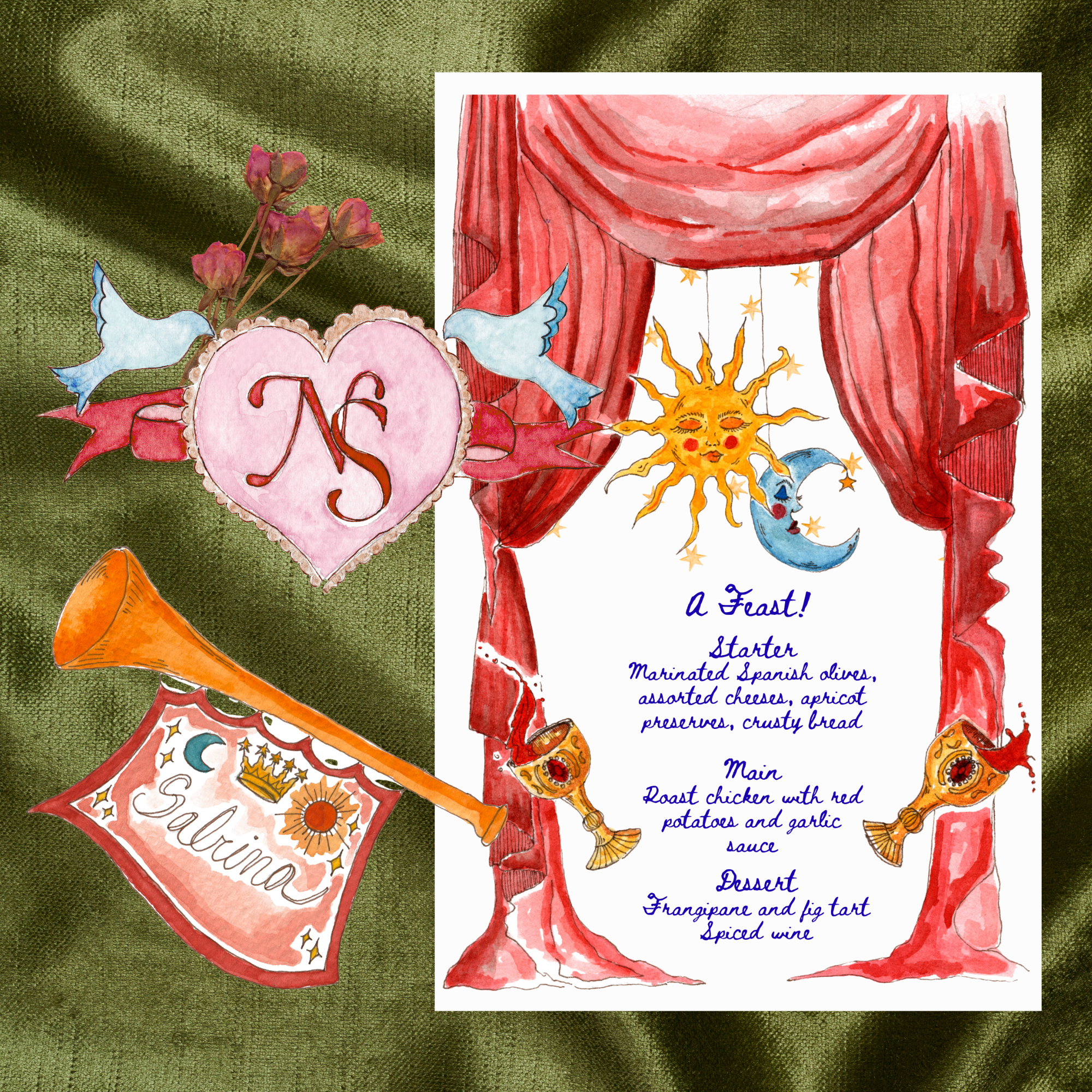 5 Piece Fully Custom Wedding & Event Stationery Suite