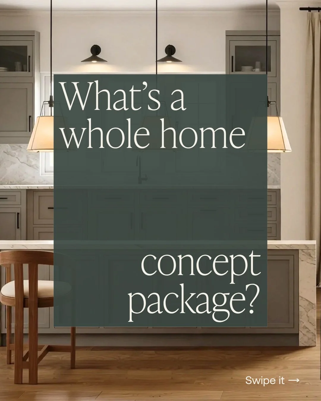 Not every home needs to be renovated all at once. But every home deserves a plan.⁠
⁠
Our Whole Home Concept Package gives homeowners a designer-led roadmap for the rooms they live in most: kitchen, living, dining, primary bed and bath. Mood boards, m