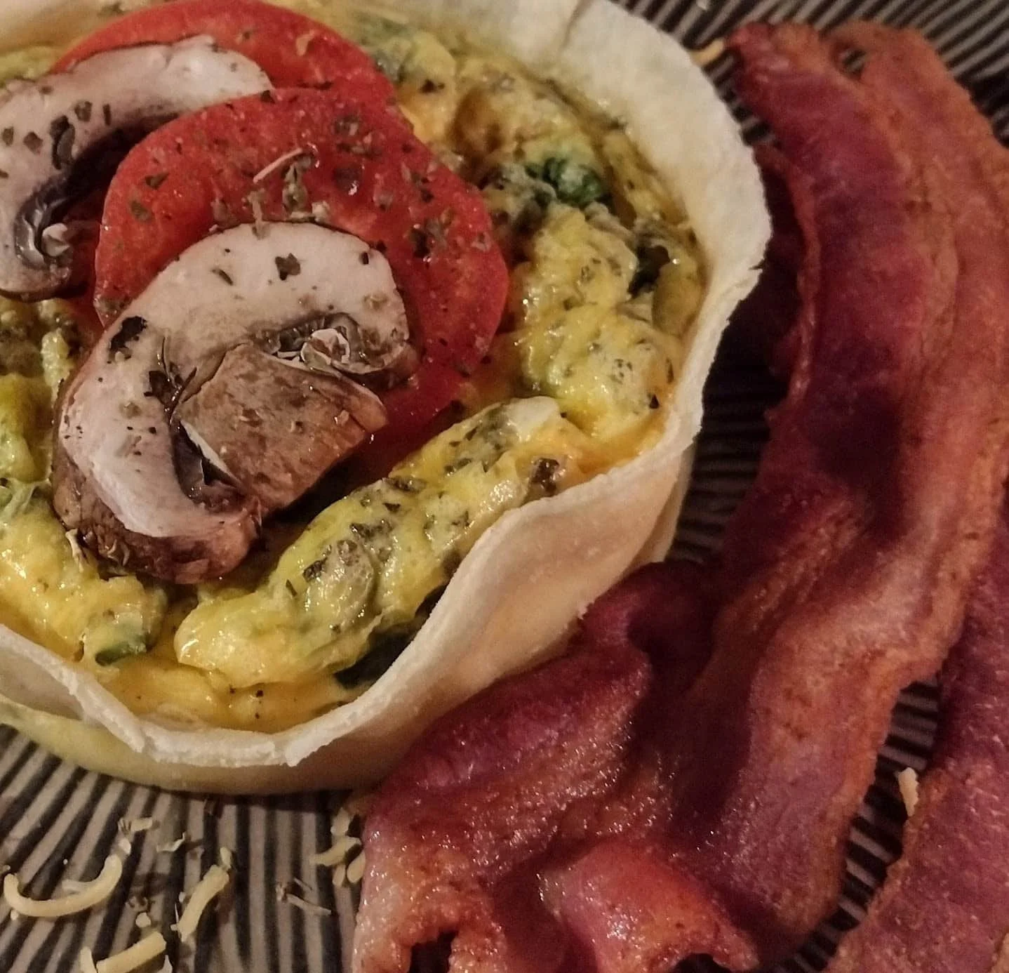 Cheddar Quiche with Bacon