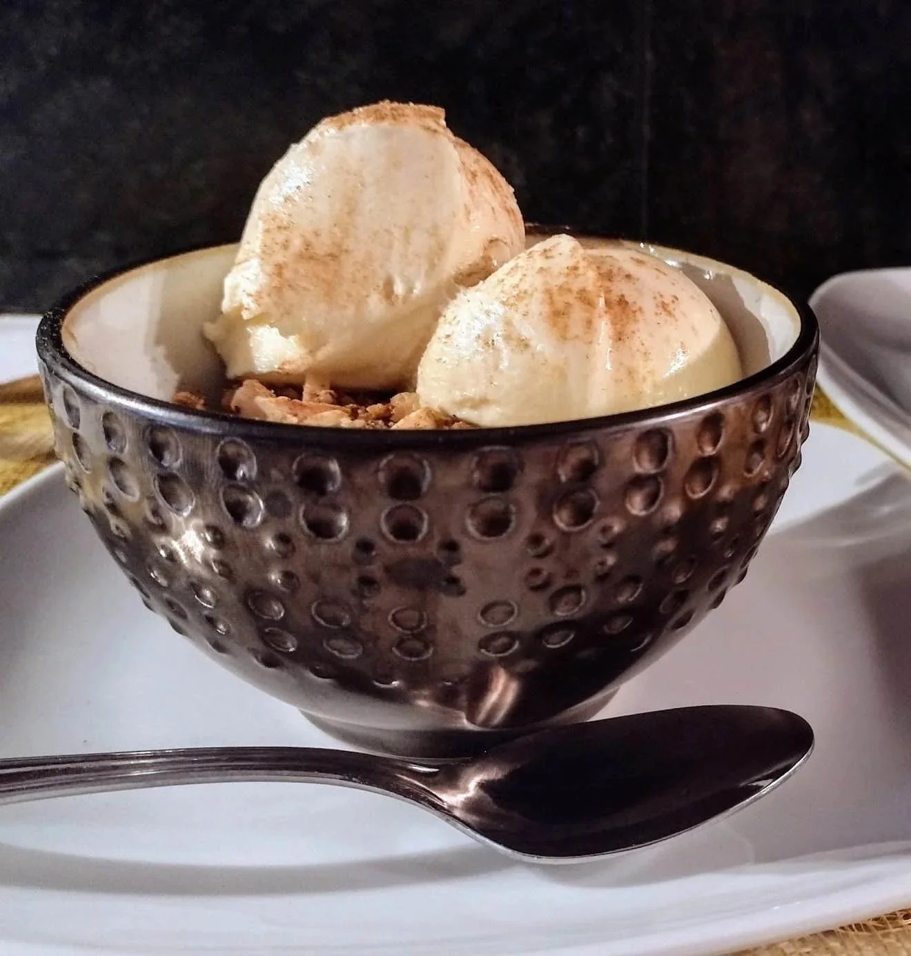 Maple baked Oats w/ Ice Cream