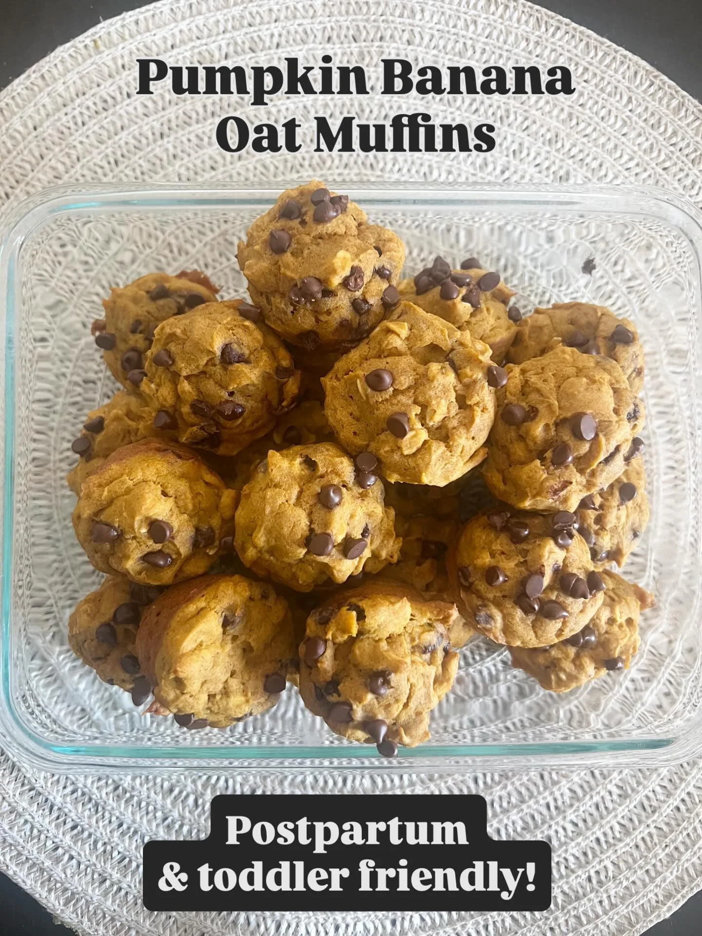 Part of this Sunday&rsquo;s meal prep, my toddler and I made pumpkin banana oat muffins. Made with pumpkin, banana, gluten-free flour, and oats. They&rsquo;re packed with nutrients that support energy, hormone balance, and milk supply (without being 