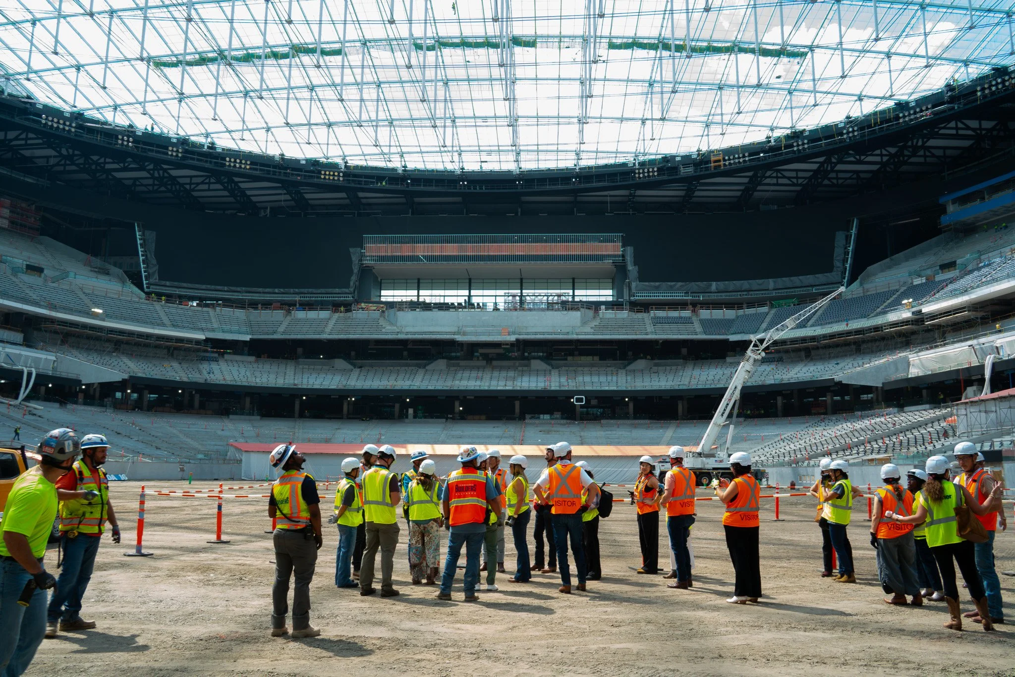 Hard hat tour of New Nissan Stadium
