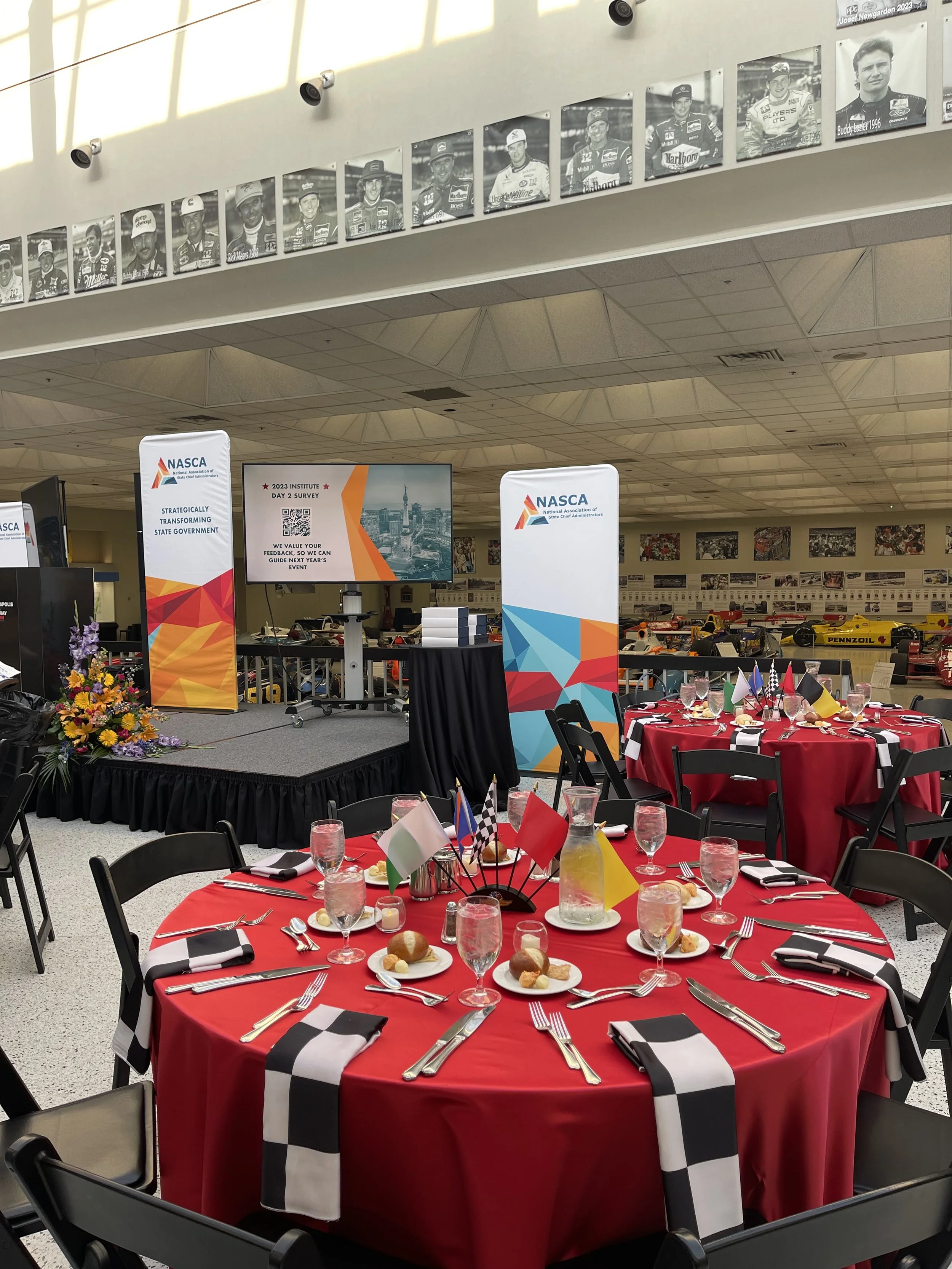 *awards ceremony and reception for National Association of State Chief Administrators (NASCA) at the Indianapolis Motor Speedway Museum