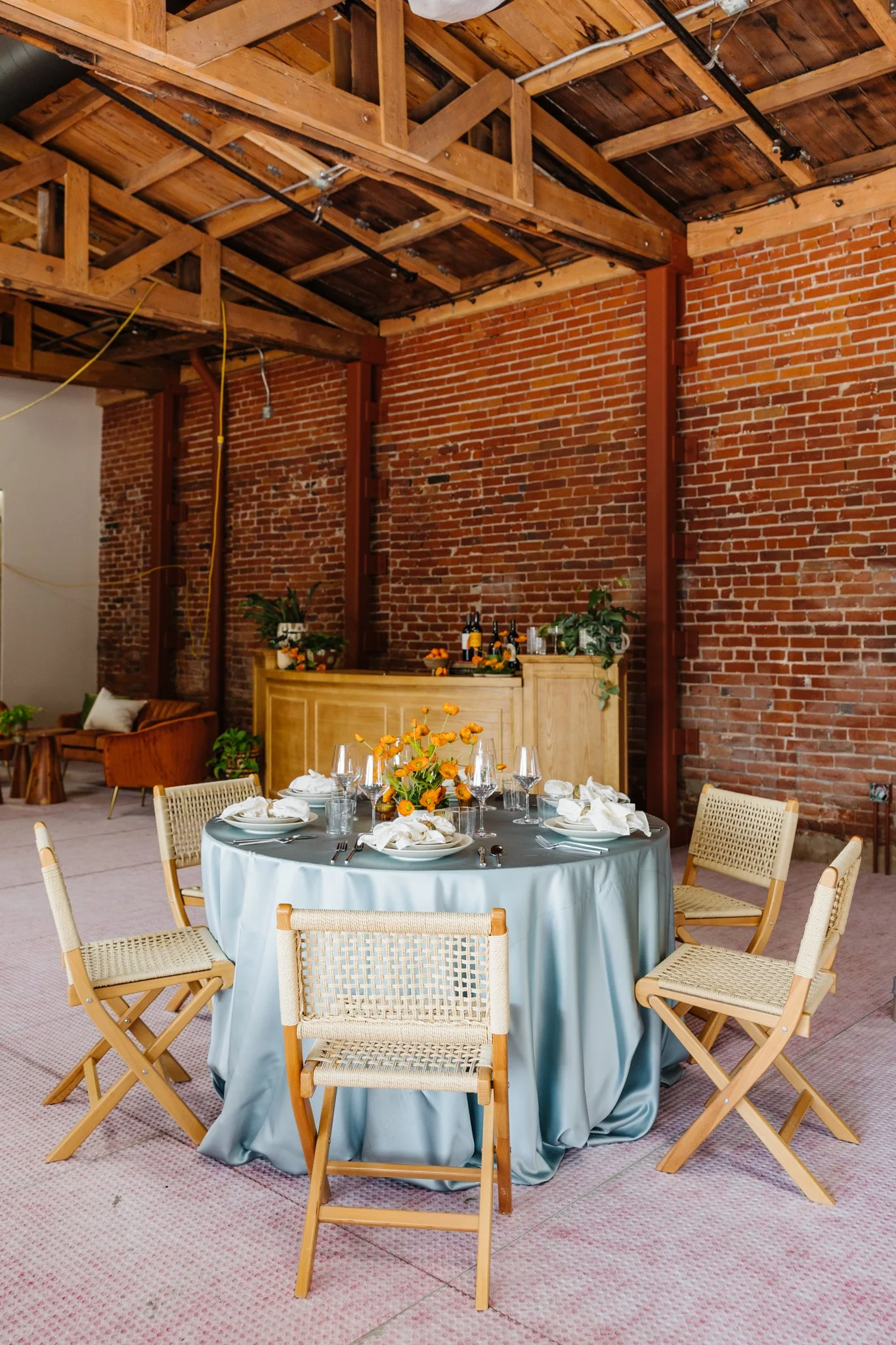 Our tables, chairs, and styling elements are designed to be mixed, matched, and customized. Whether intimate or expansive, the space adapts to your vision—inviting you to shape the room in a way that feels personal and intentional.