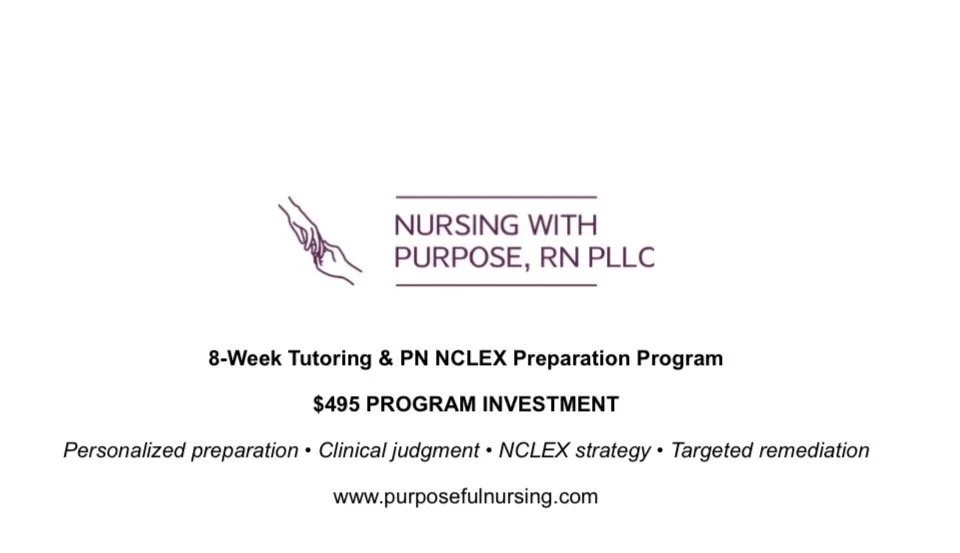 8-week Tutoring & NCLEX Prep