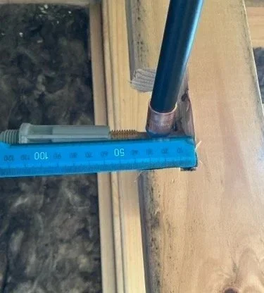 Over-Notched Wall Stud Found During a Pre-Plaster Inspection in Armstrong Creek