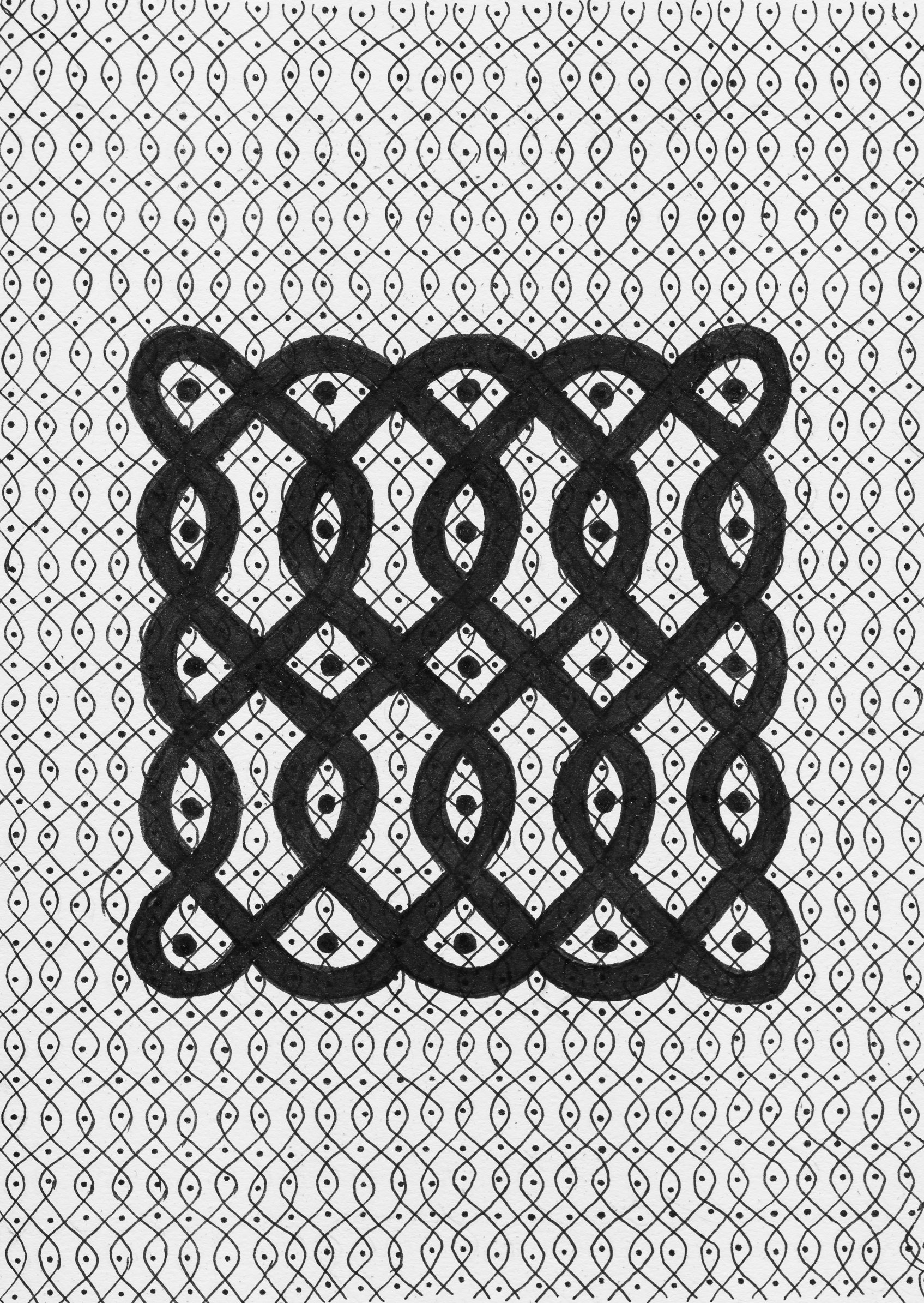 kolam 5x5 - fractals (2022)