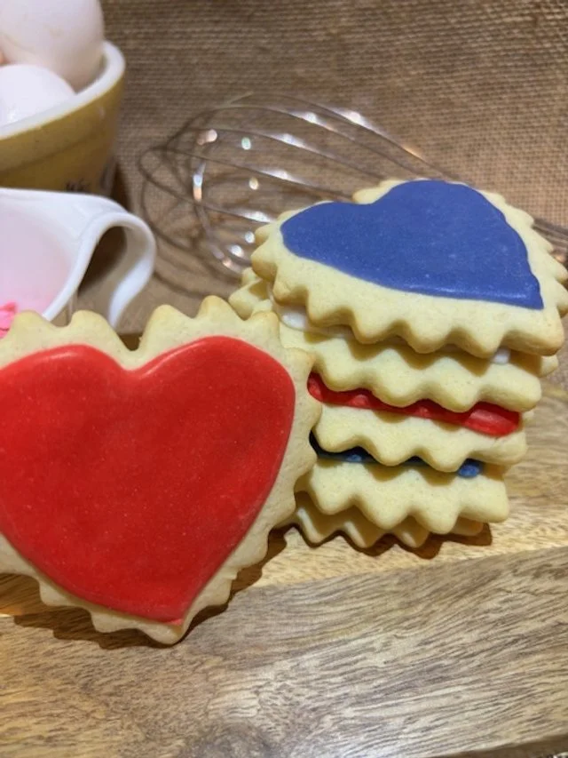 Heart Shaped Sugar Cookies (1 oz)- Dozen Box