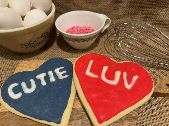 Jumbo 'Conversation Heart' Sugar Cookies