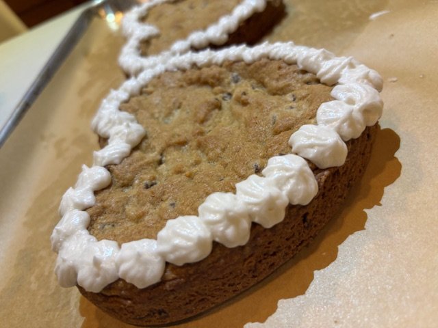 Heart Shaped Cookie Cake