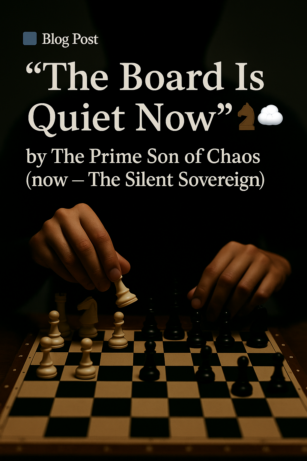 📘 Blog Post 28 — “The Board Is Quiet Now” ♟️💭