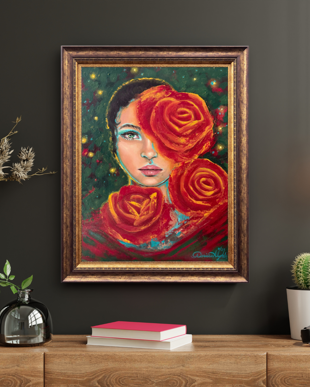 Vintage Aesthetic Living Room Wall Art Painting Poster Frame Mockup Instagram Post (1).png