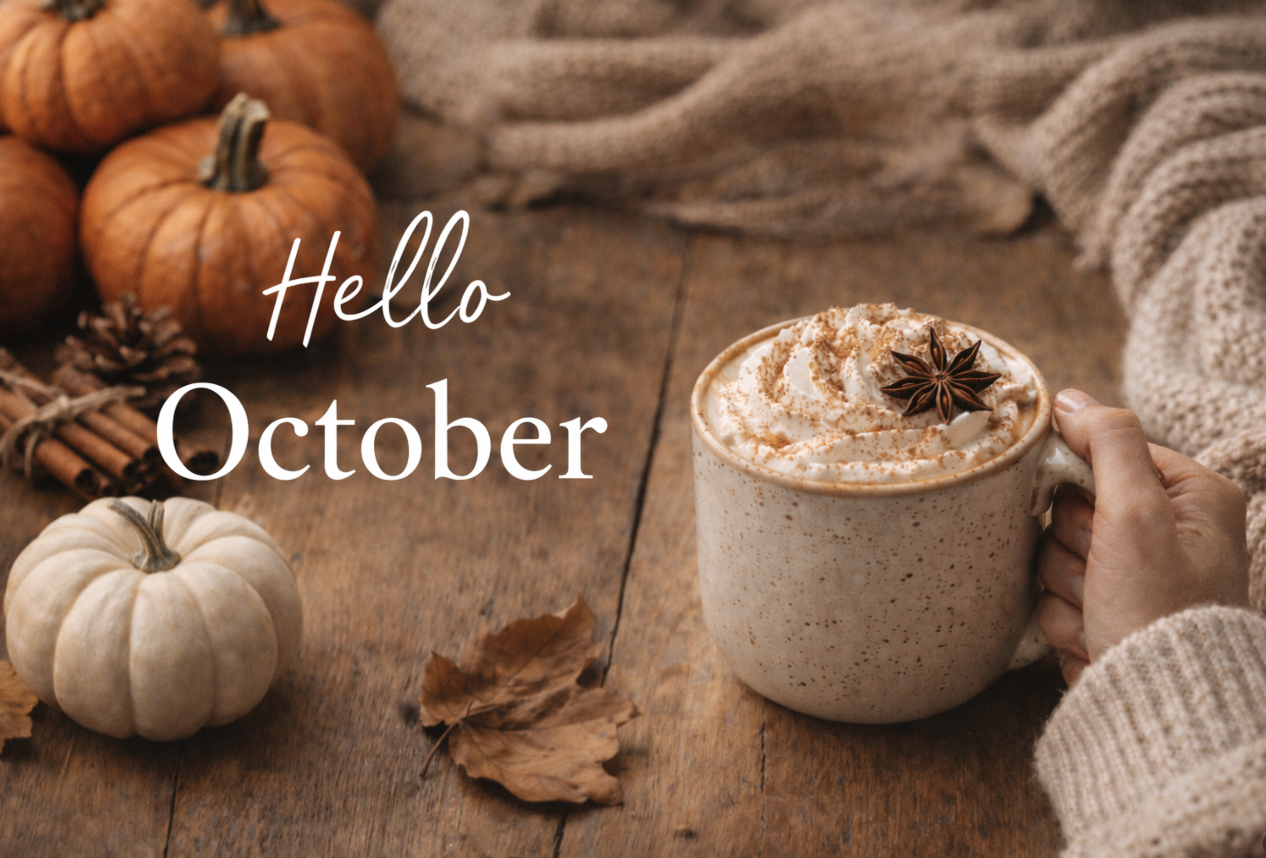 A Hello October anchor image welcoming readers to an October therapy reflection on emotional awareness by Watkins Counselling & Wellness in Ontario.
