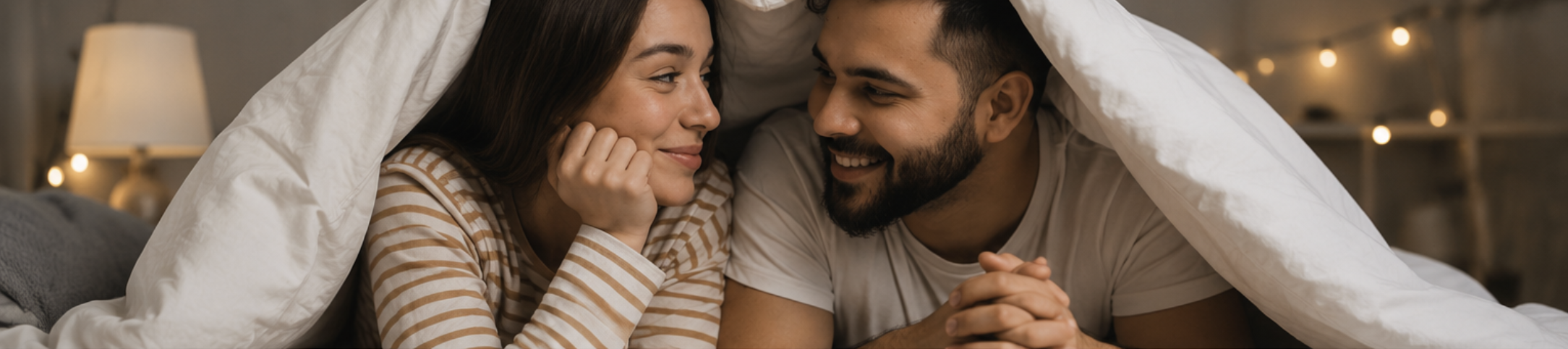 Couple sharing a warm and emotionally connected moment representing intimacy therapy and relationship support
