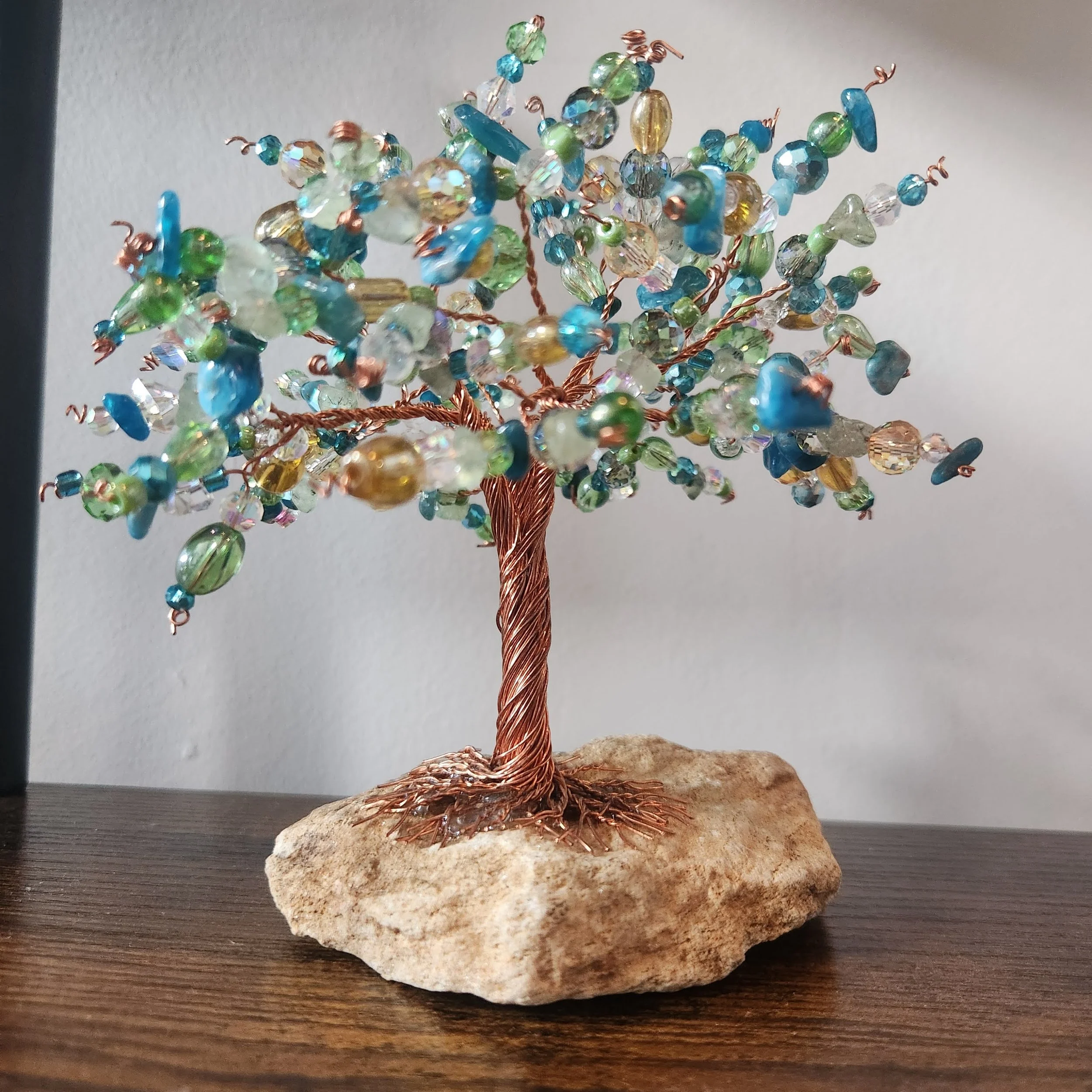 Blue Green Wire Tree (XL)