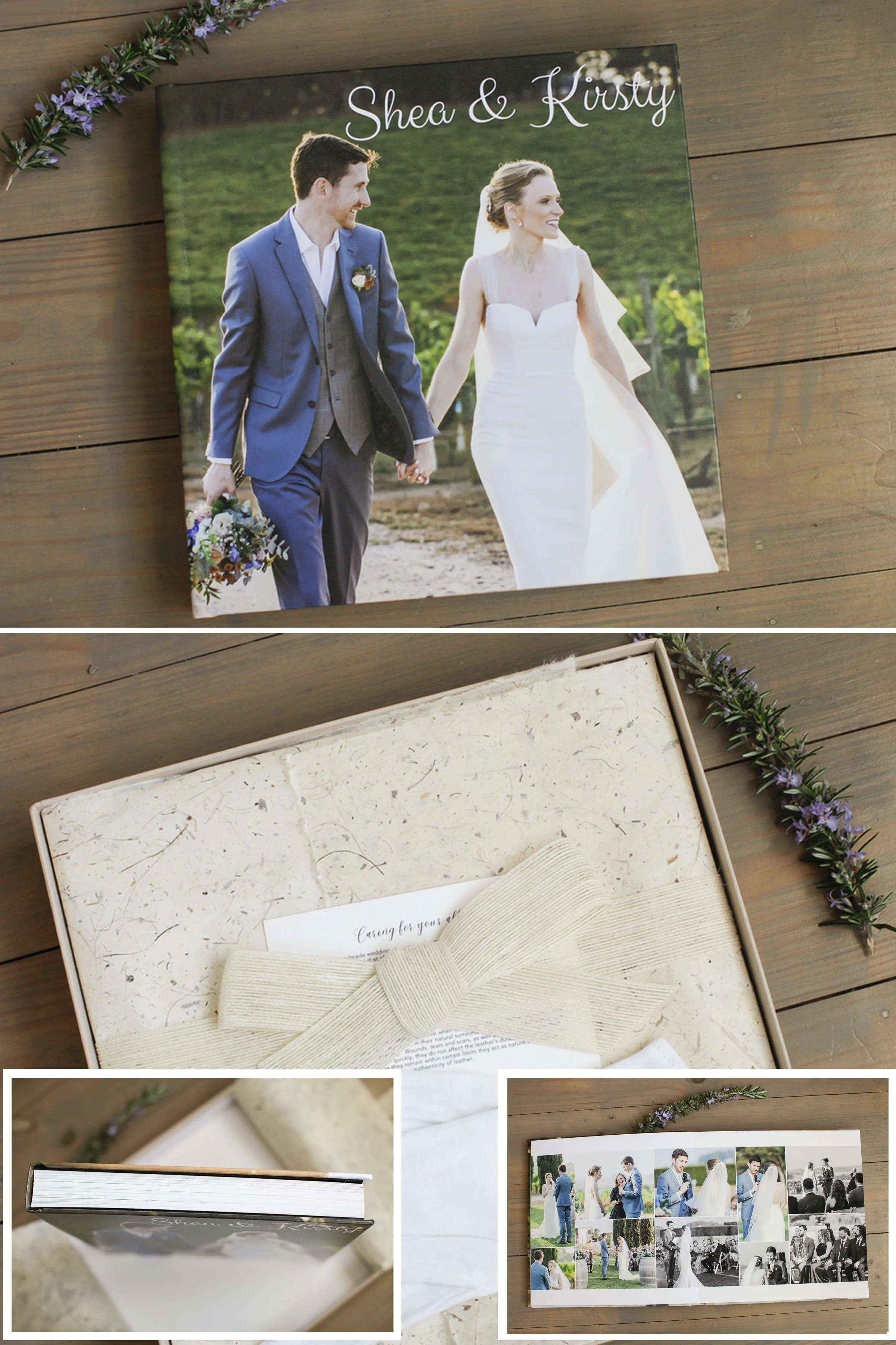 Wedding 12"x12" square album beautiful way to display the story of your day