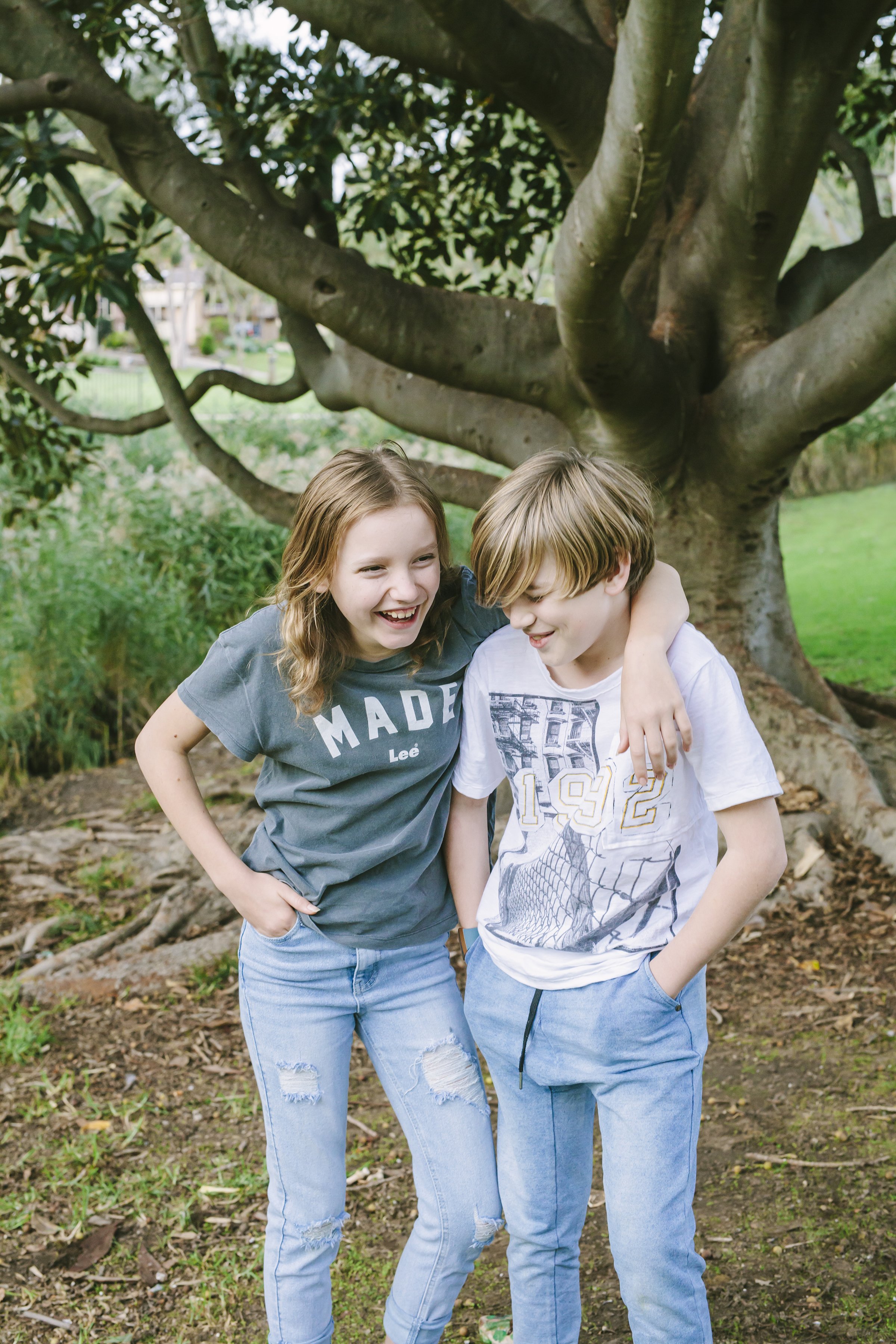 Sister-Brother-in-park