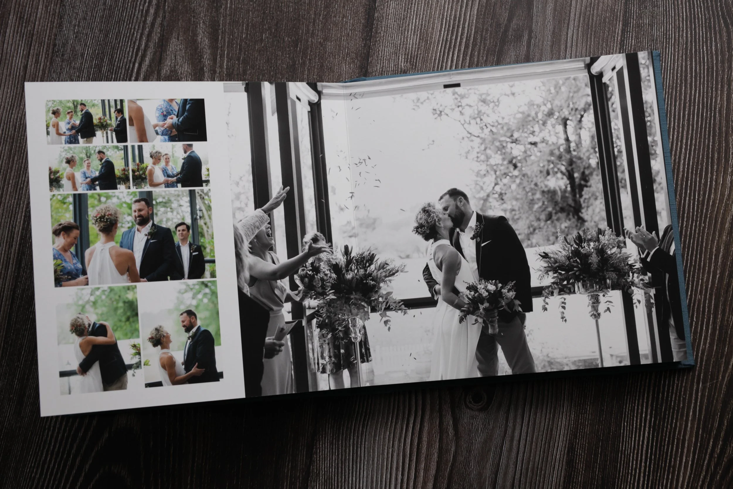 Pages of wedding album