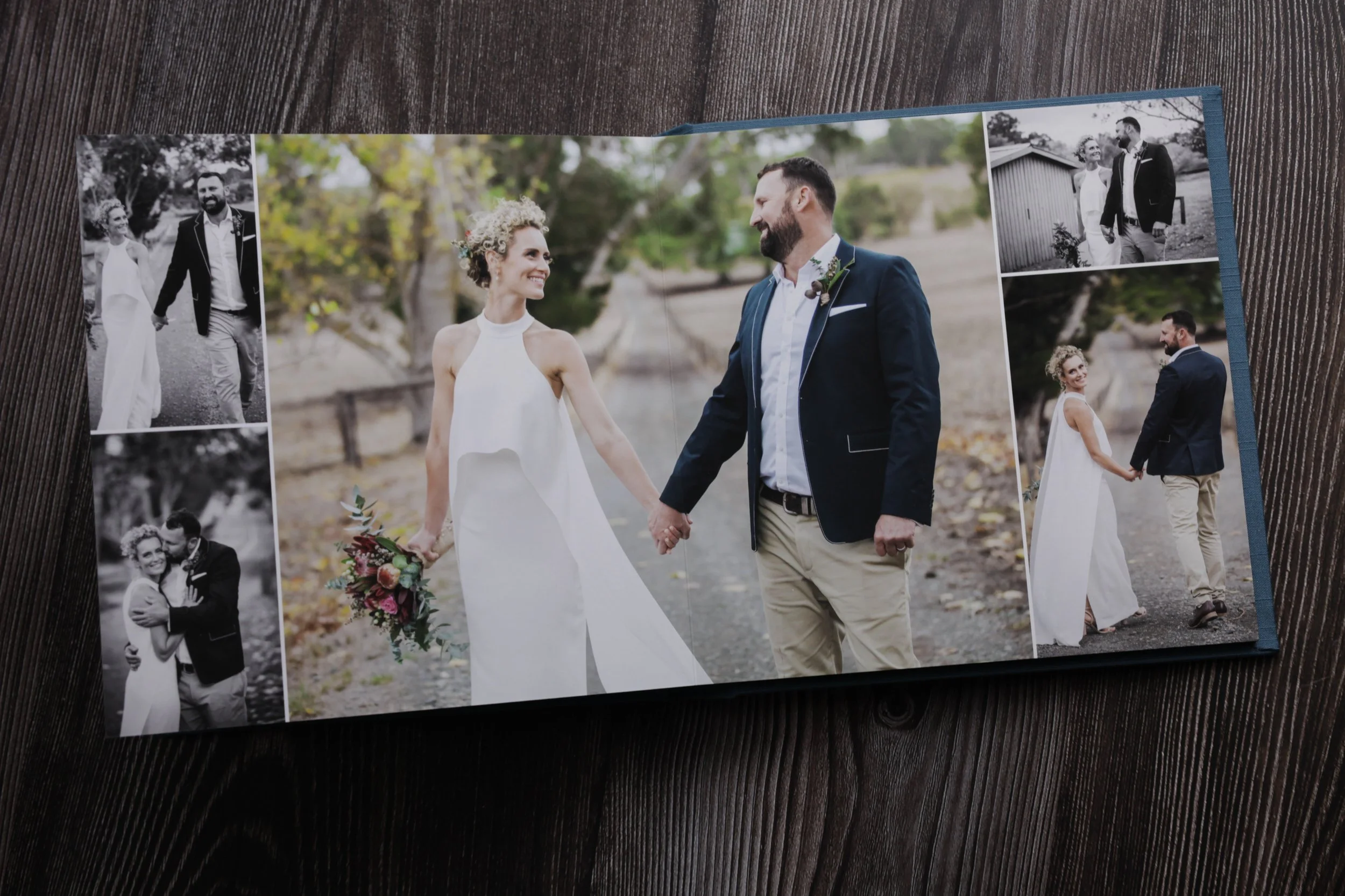 Pages of wedding album
