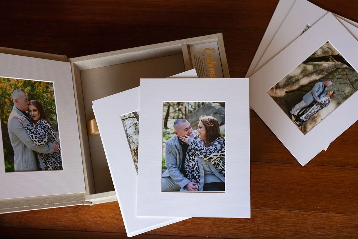 Folio Box 11"x14" with matted prints photography products