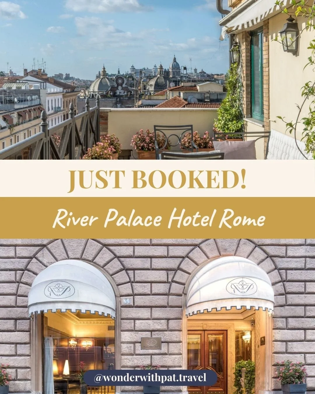 This family will spend two weeks on the Mediterranean. Greek islands, the Adriatic, all of it. 🌊 And then, before flying home, a few days in Rome.

They cruise into Ravenna and take the train south. River Palace Hotel, steps from the heart of the ci