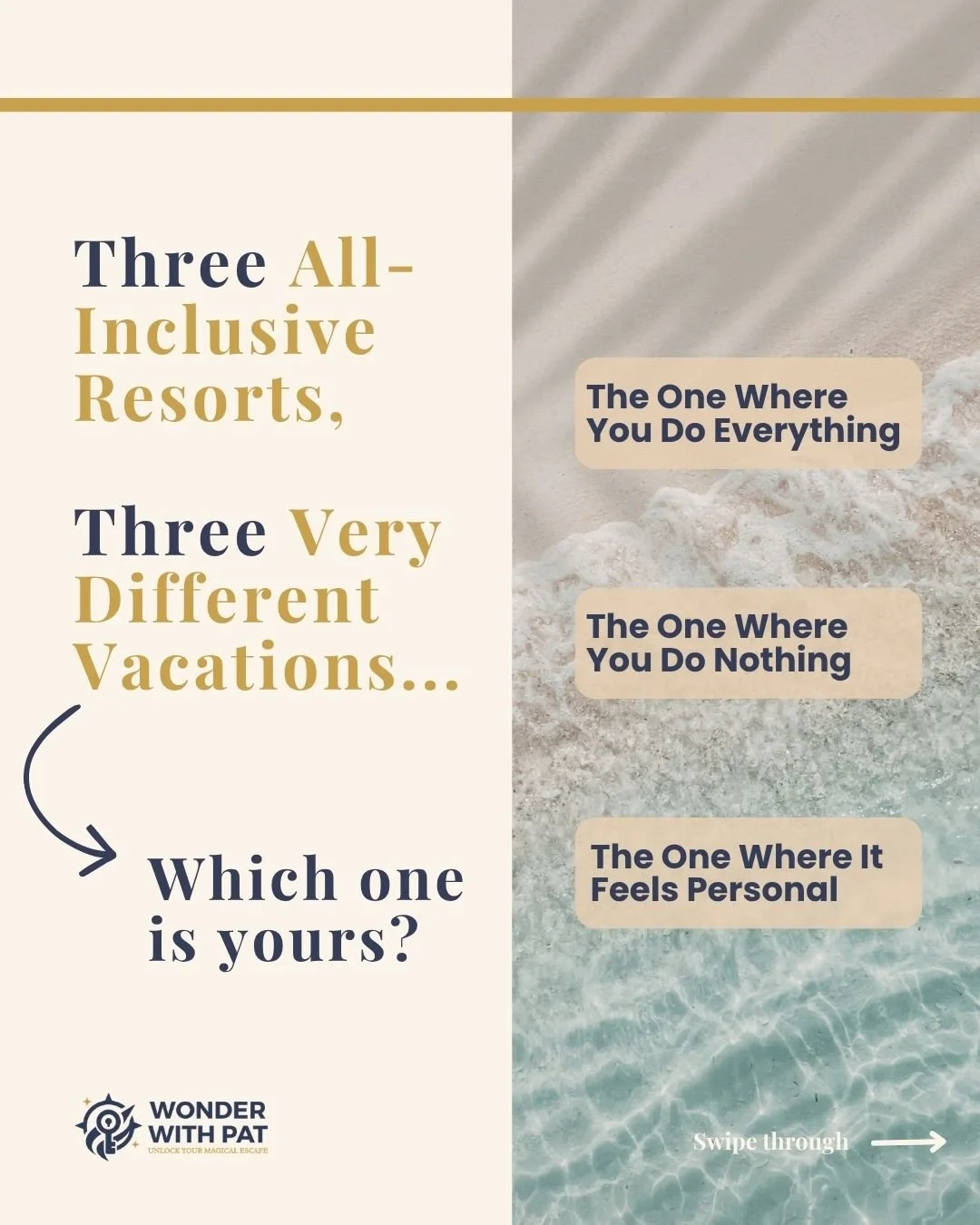 Three families. Three completely different trips. All of them right.

Family one wanted total relaxation. Kids happy, adults fully checked out, no decisions after 10am. Beachfront all-inclusive in the Riviera Maya. They ate at the same restaurant thr