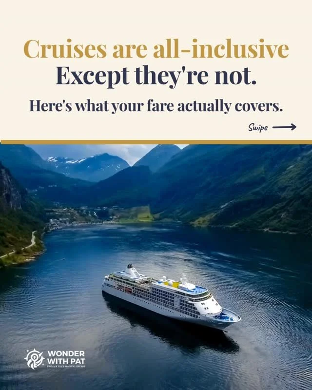 The number one surprise for first-time cruisers isn't the ship. It's the bill at the end.

The base fare covers a genuinely great vacation. Room, food, shows, pools, kids programming. But the extras add up fast, and they add up differently on every l