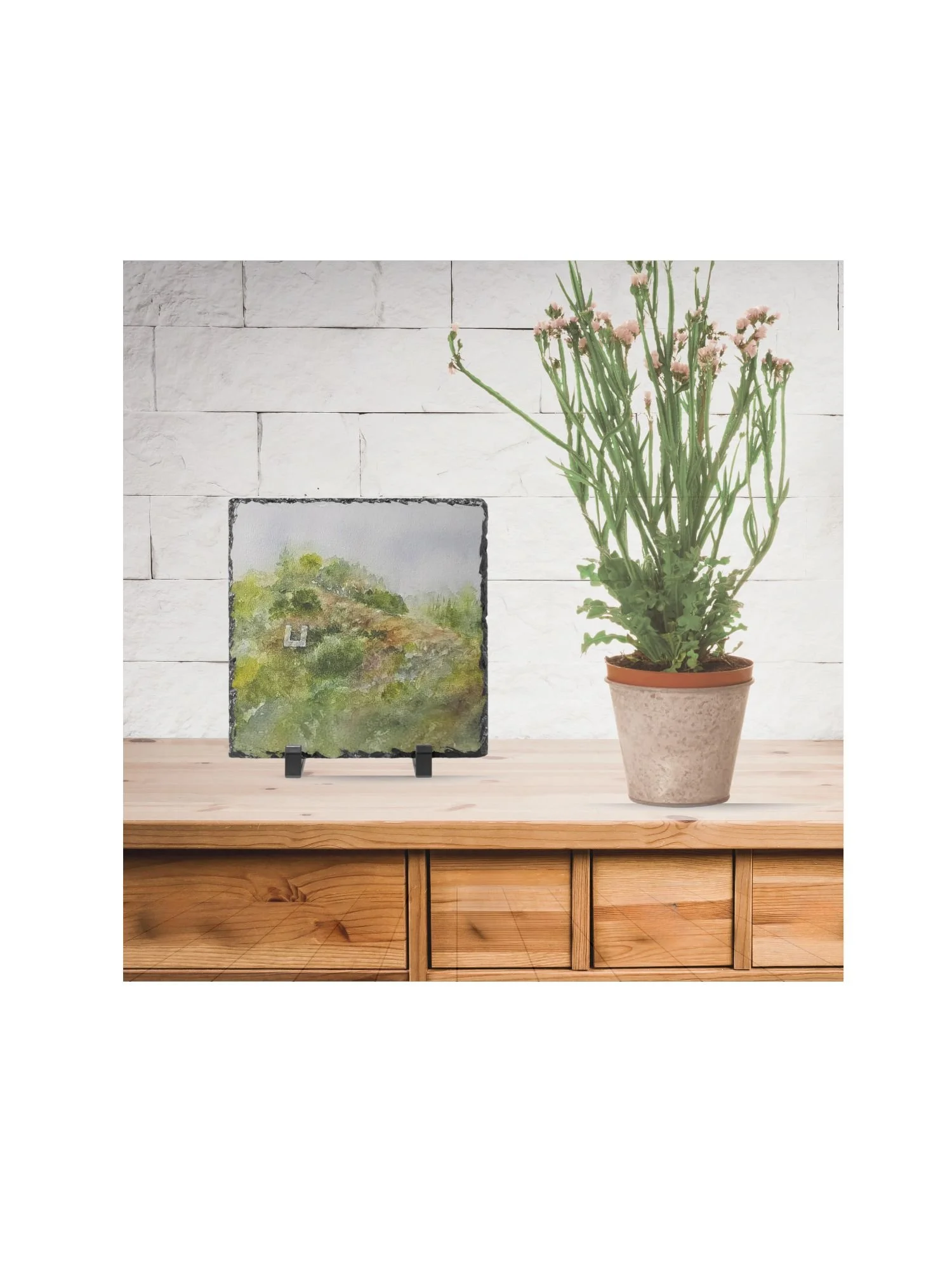 The U 8" x 8" Slate Plaque