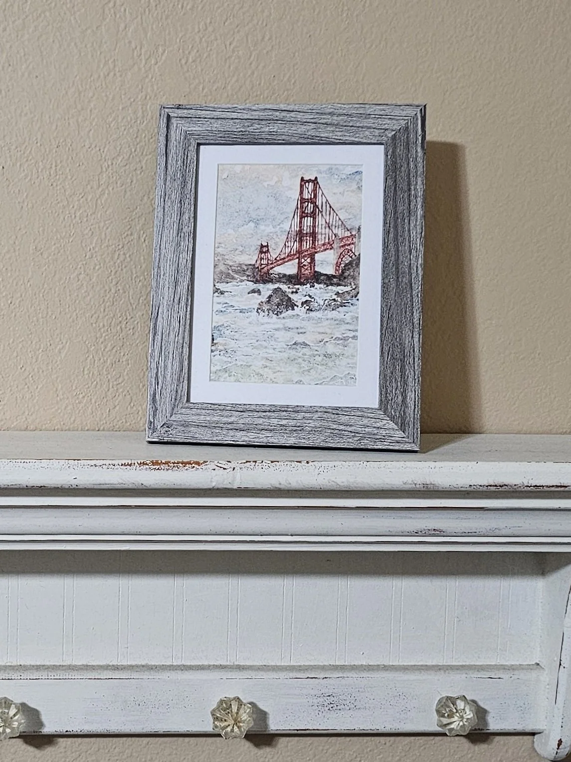 Golden Gate Bridge - Small Print in 5"x7" Frame