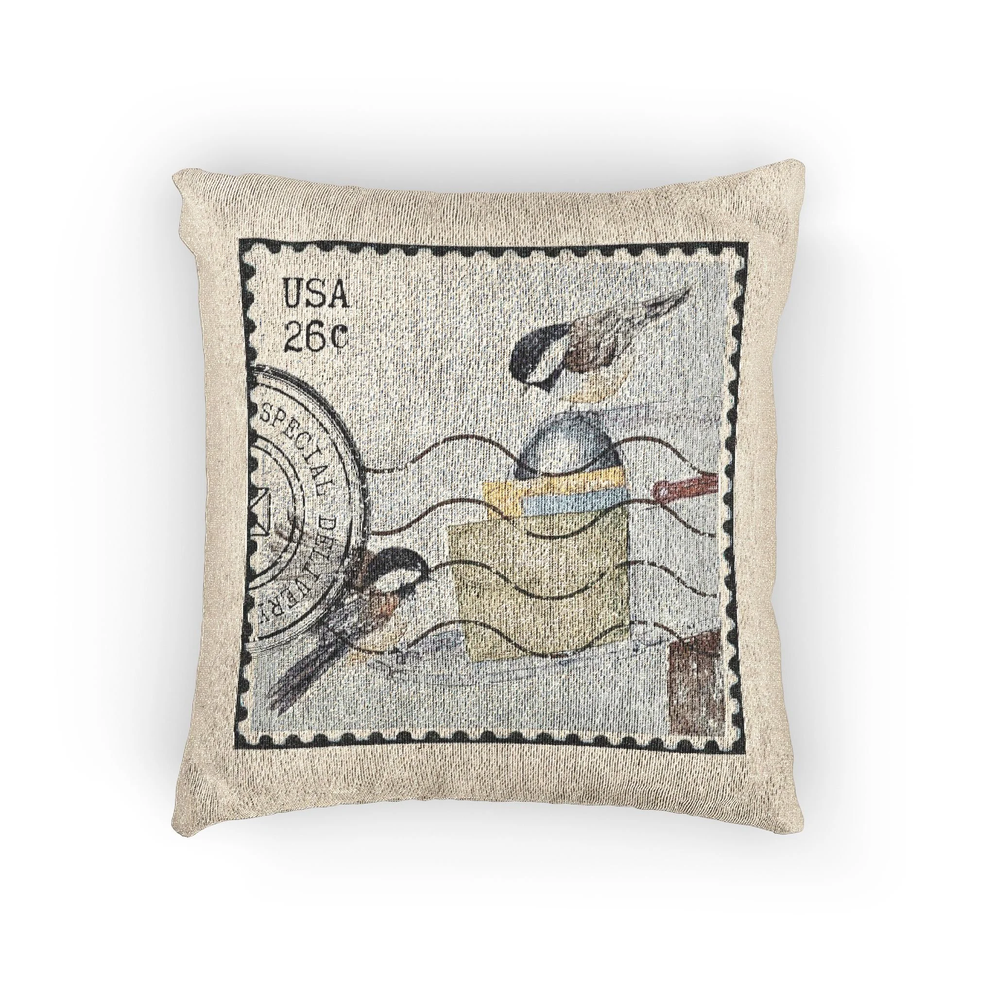 Special Delivery Woven Pillow