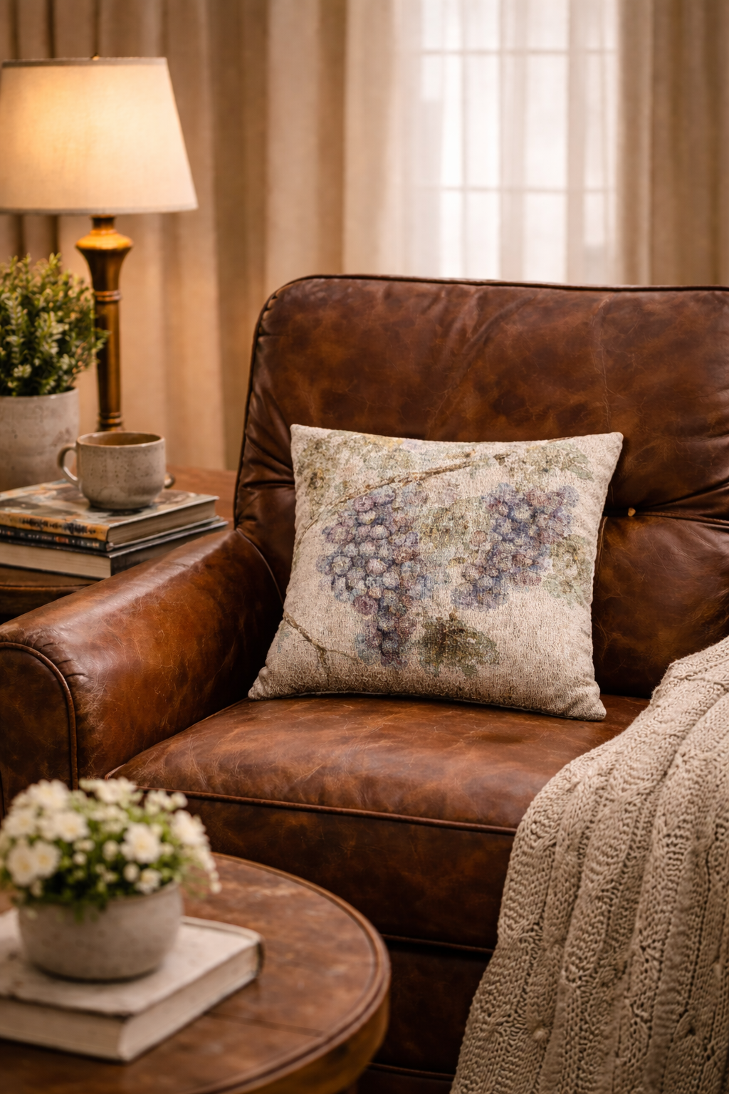 Grapevine Woven Pillow