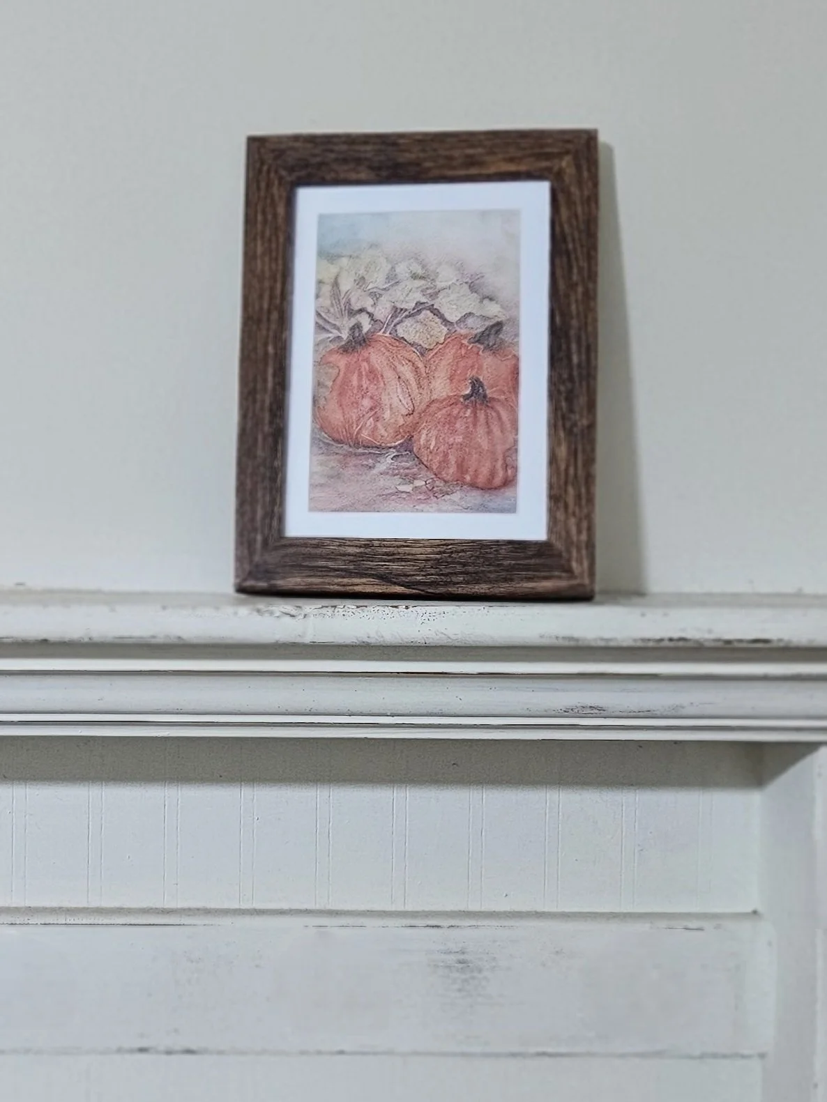 Pumpkins - Small Print in 5"x7" Frame