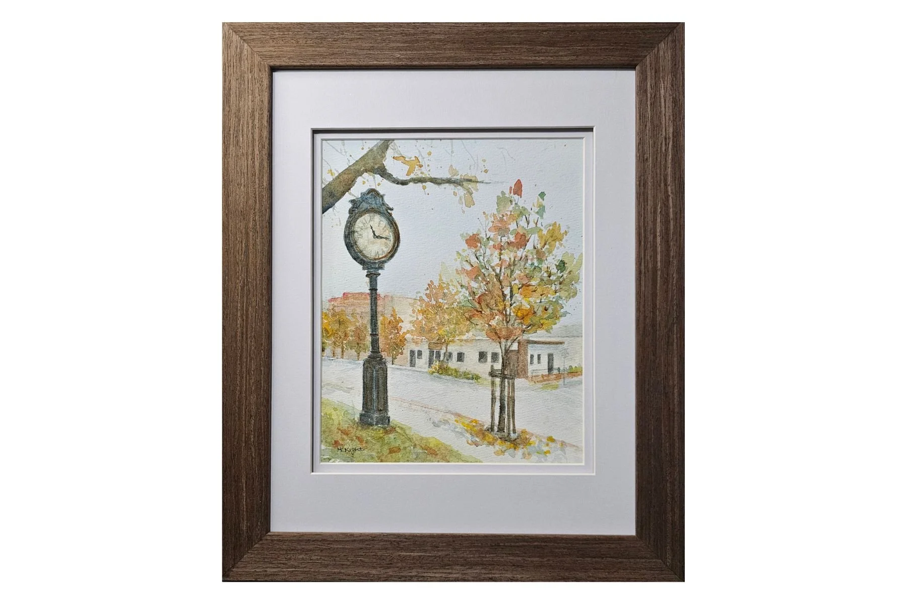 Plaza Clock and Maple Cafe