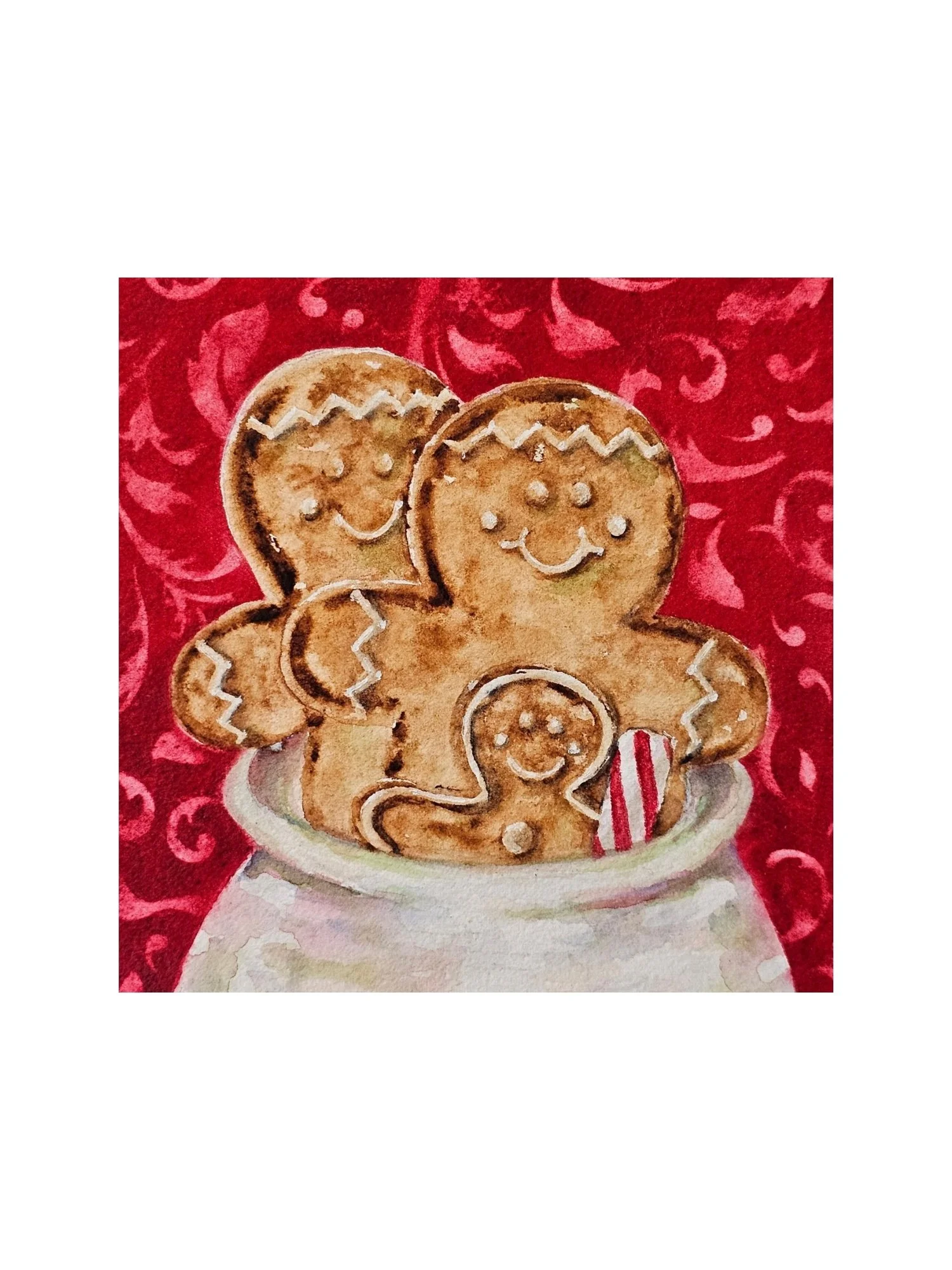 Gingerbread Family (Print) *Free Shipping*