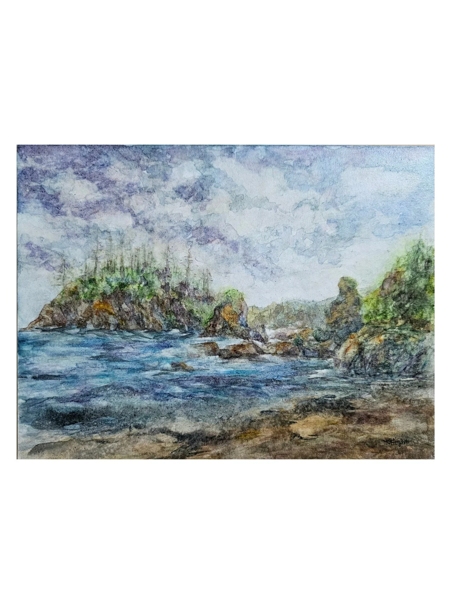 Grandmother Rock and Pewetole Island (Print)