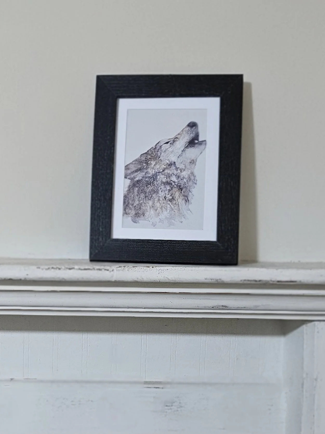 Wolf - Small Print in 5"x7" Frame