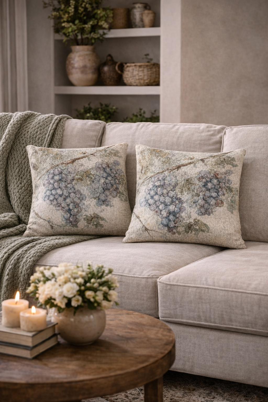 Grapevine Woven Pillow