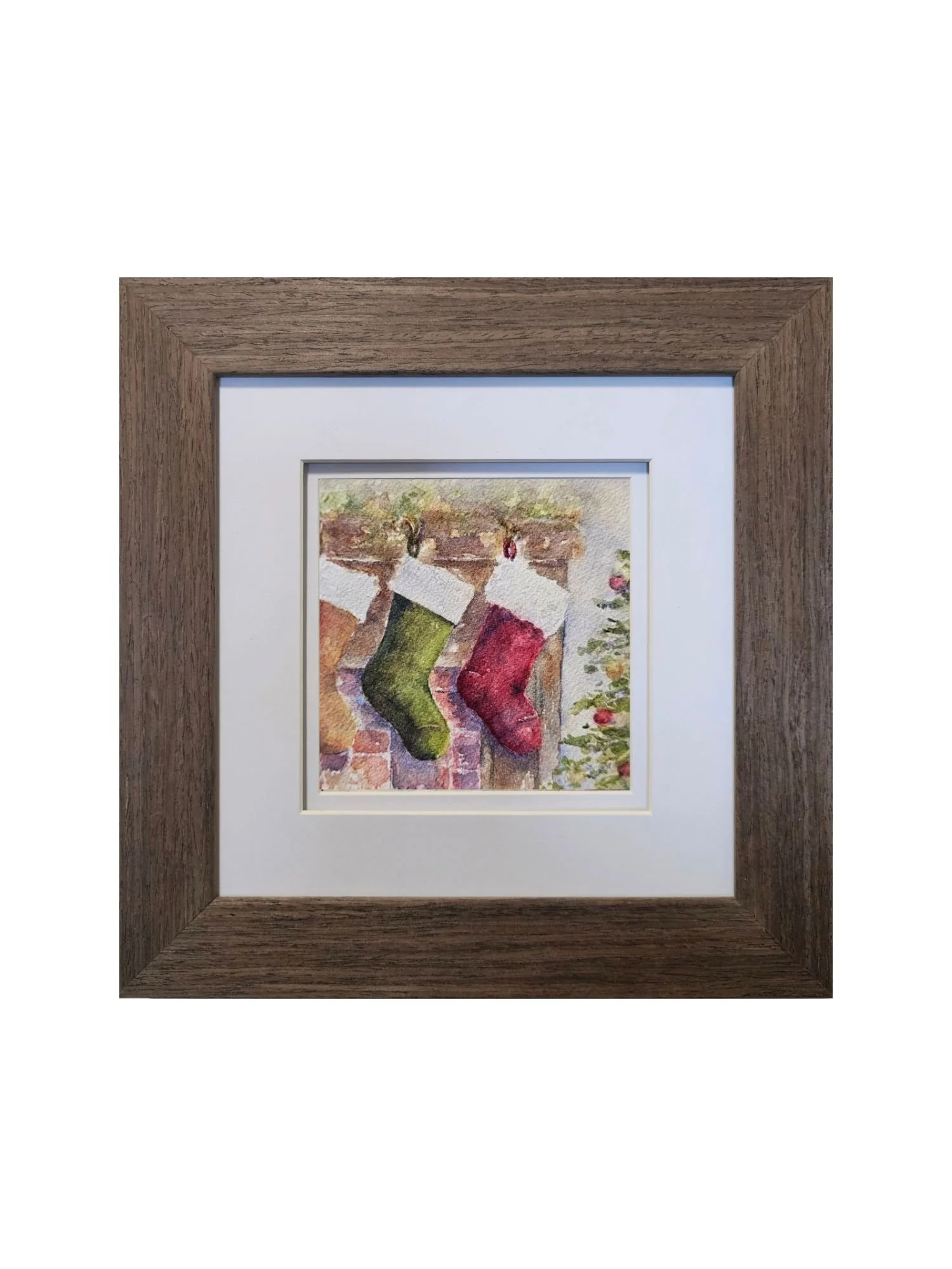 Stockings Hung By The Chimney With Care (Original Painting)