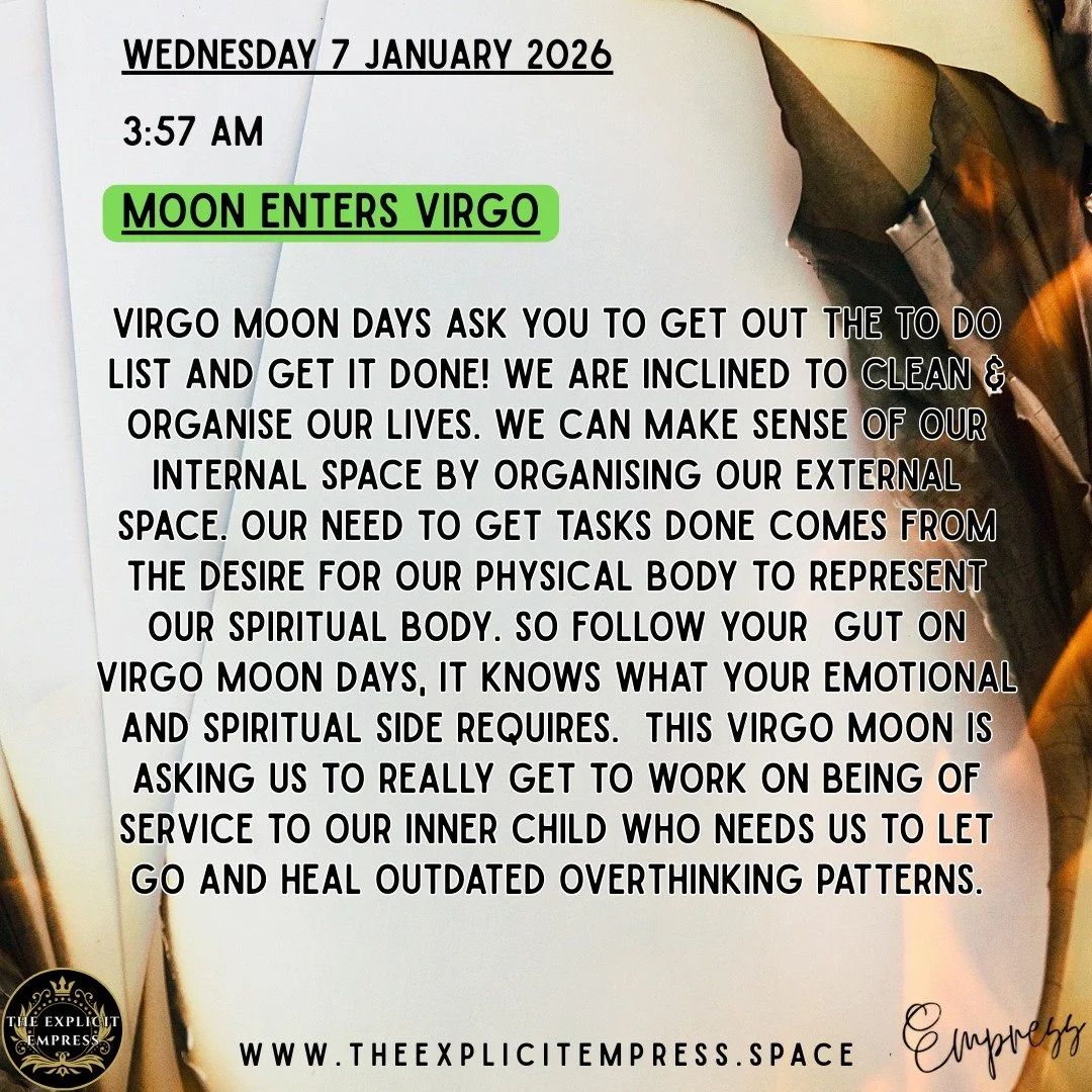 Moon Enters Virgo! 

 #moon #energyupdate #astroweather #astrology #witchshit #moon #theexplicitempress #astrologytok #astrologytiktok #witchtok #spiritiuality #universalenergy #spiritualtok #witches #january