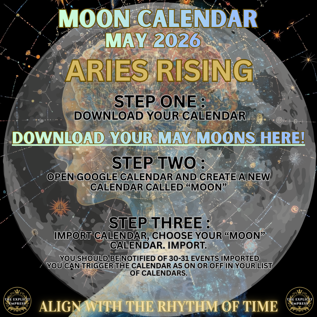 MAY MOON CALENDAR - ARIES RISING