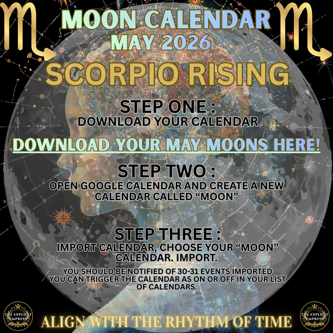 MAY MOON CALENDAR - SCORPIO RISING
