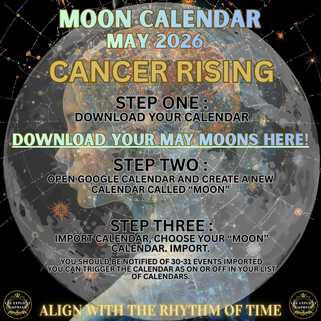 MAY MOON CALENDAR - CANCER RISING