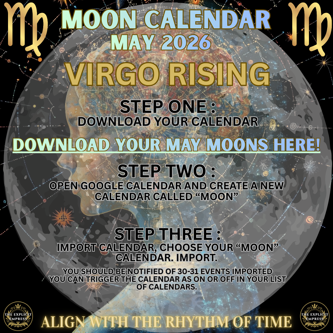 MAY MOON CALENDAR - VIRGO RISING