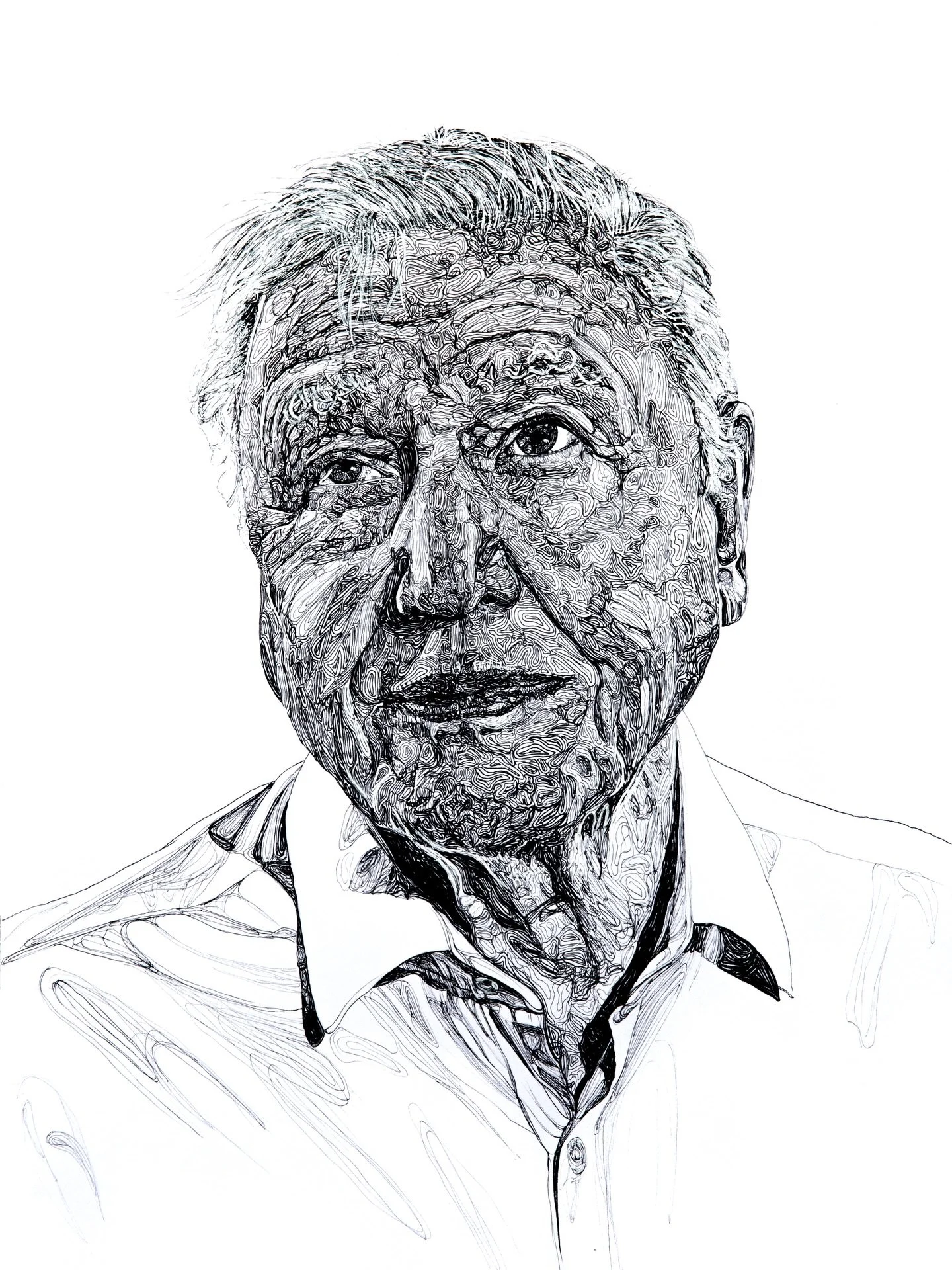 Happy Birthday to the man who helped establish my love of the natural world.

David Attenborough, pigment liner pens on illustration board. 

#davidattenborough