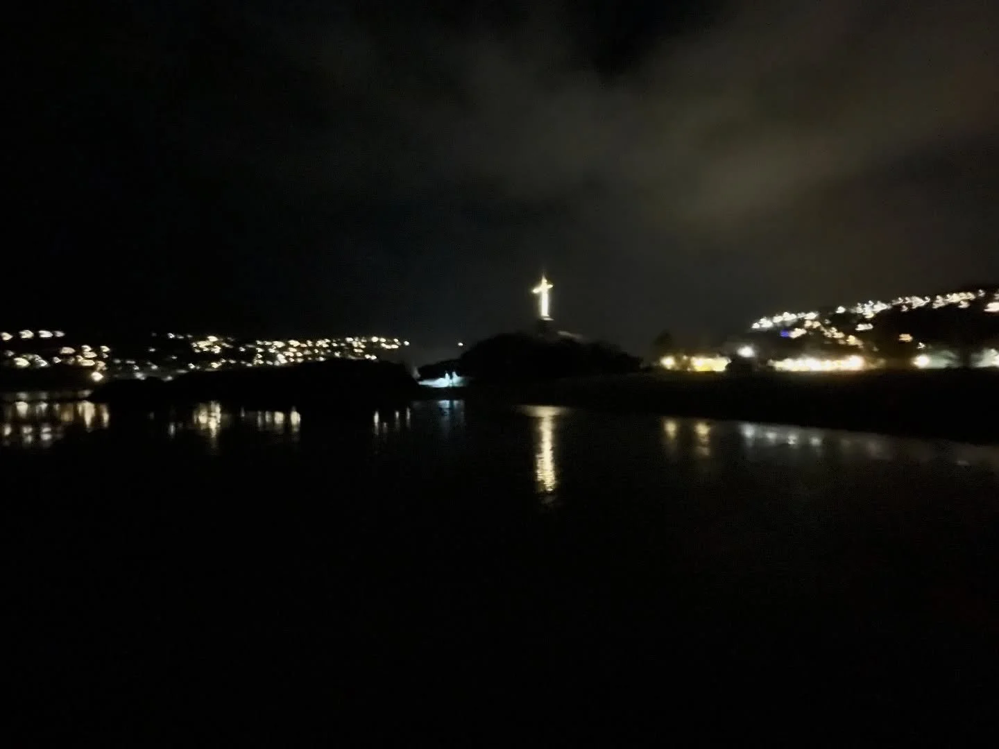 A recent trip to Sumner at nighttime.
I love to take walks in the dark, with no one around it feels like a completely private experience. The twinkling lights, the misty air, salty breeze, crisp silhouettes and white noise of the waves! Now I feel in